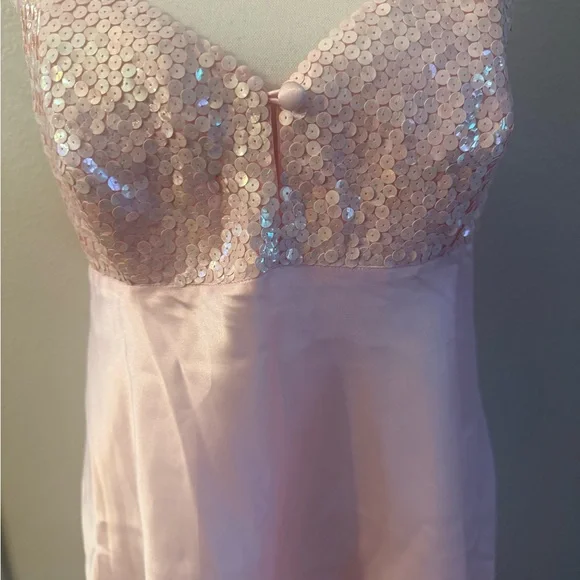 Gold label Victoria's Secret Pink Sequin Chemise